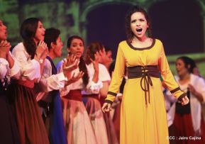 Presentación de la ópera "El Lobo y el Santo" en el Teatro Rubén Darío