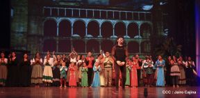 Presentación de la ópera "El Lobo y el Santo" en el Teatro Rubén Darío