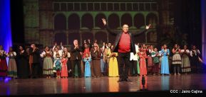 Presentación de la ópera "El Lobo y el Santo" en el Teatro Rubén Darío