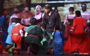 Presentación de la ópera "El Lobo y el Santo" en el Teatro Rubén Darío