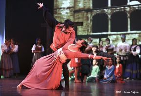 Presentación de la ópera "El Lobo y el Santo" en el Teatro Rubén Darío