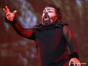 Presentación de la ópera "El Lobo y el Santo" en el Teatro Rubén Darío