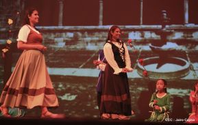 Presentación de la ópera "El Lobo y el Santo" en el Teatro Rubén Darío
