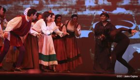 Presentación de la ópera "El Lobo y el Santo" en el Teatro Rubén Darío