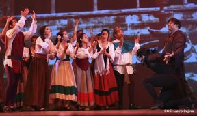 Presentación de la ópera "El Lobo y el Santo" en el Teatro Rubén Darío