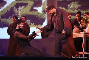 Presentación de la ópera "El Lobo y el Santo" en el Teatro Rubén Darío