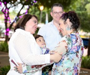 Daniel y Rosario en acto central del natalicio del Comandante Carlos Fonseca Amador