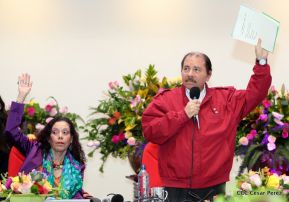 Comandante Daniel y Compañera Rosario encabezan Congreso Sandinista Nacional