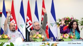 Comandante Daniel y Compañera Rosario encabezan Congreso Sandinista Nacional