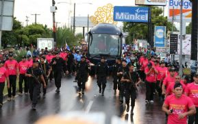 Daniel y Rosario junto al pueblo celebran 38 años del Repliegue a Masaya