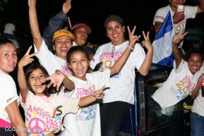 Daniel y Rosario junto al pueblo celebran 38 años del Repliegue a Masaya