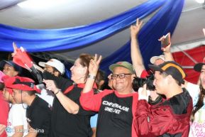 Daniel y Rosario junto al pueblo celebran 38 años del Repliegue a Masaya