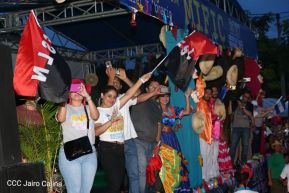 Daniel y Rosario junto al pueblo celebran 38 años del Repliegue a Masaya