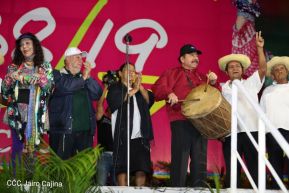 Daniel y Rosario junto al pueblo celebran 38 años del Repliegue a Masaya