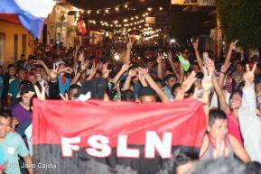 Daniel y Rosario junto al pueblo celebran 38 años del Repliegue a Masaya