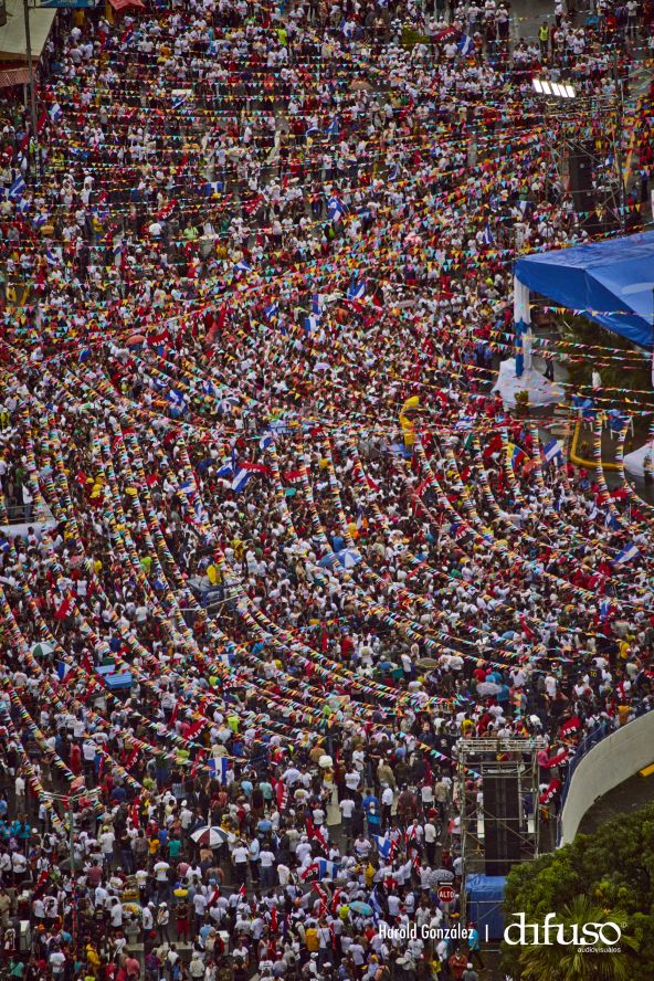 Imágenes aéreas del Repliegue a Masaya