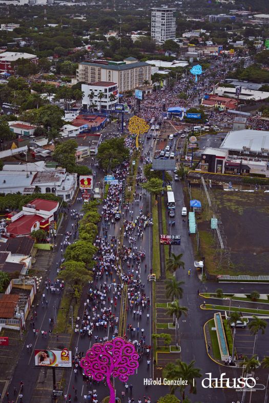 Imágenes aéreas del Repliegue a Masaya