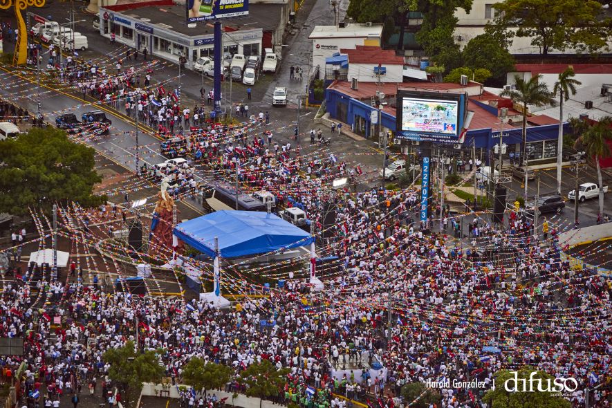 Imágenes aéreas del Repliegue a Masaya