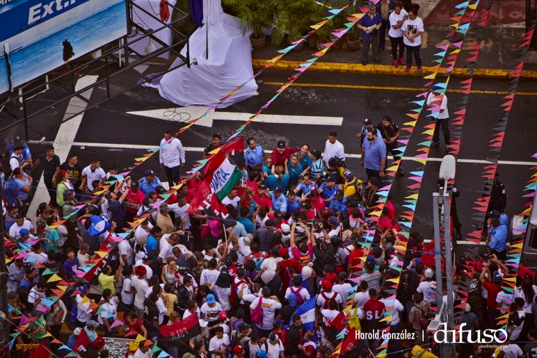 Imágenes aéreas del Repliegue a Masaya