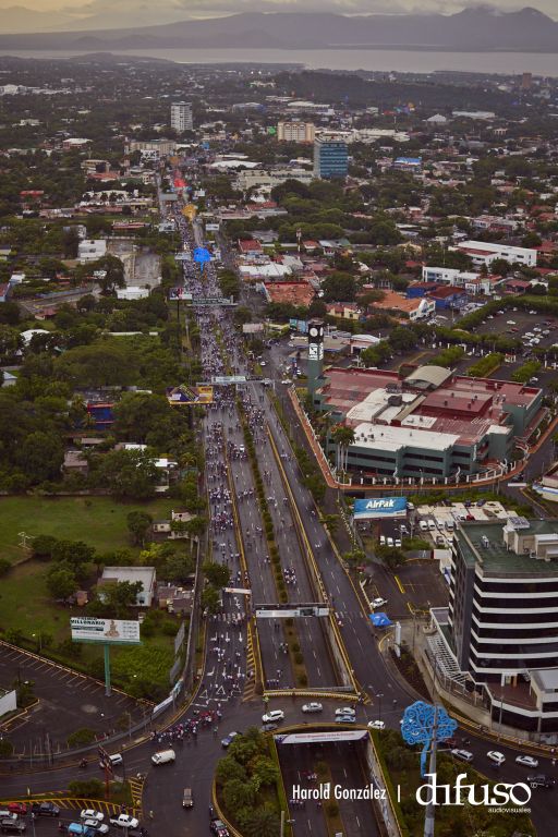 Imágenes aéreas del Repliegue a Masaya