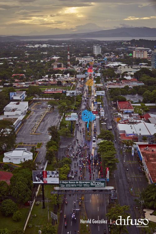 Imágenes aéreas del Repliegue a Masaya