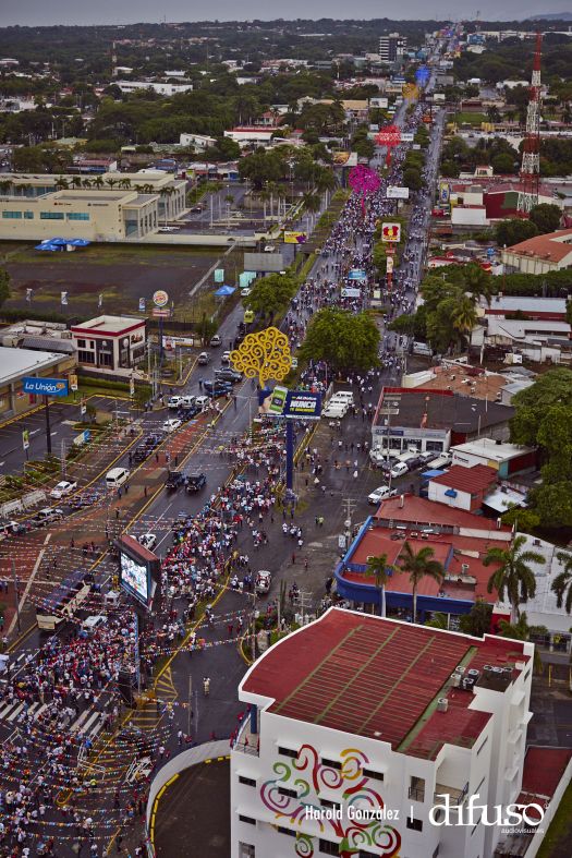 Imágenes aéreas del Repliegue a Masaya