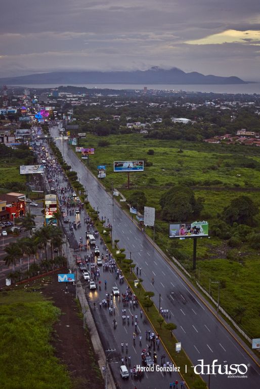 Imágenes aéreas del Repliegue a Masaya