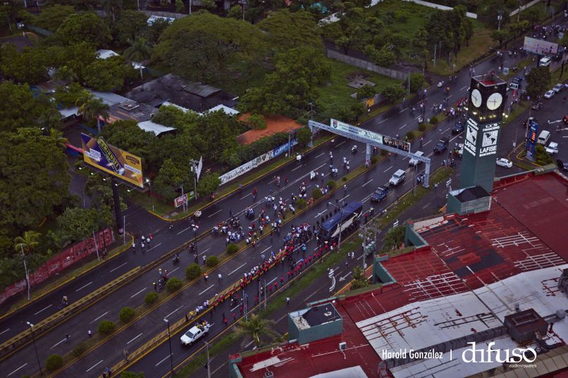 Imágenes aéreas del Repliegue a Masaya