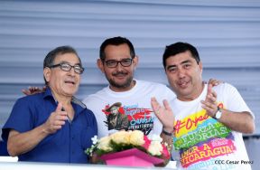 Daniel y Rosario junto al pueblo celebran 38 años del Repliegue a Masaya