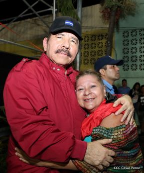 Daniel y Rosario junto al pueblo celebran 38 años del Repliegue a Masaya