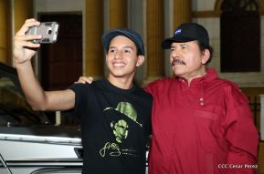 Daniel y Rosario junto al pueblo celebran 38 años del Repliegue a Masaya