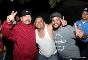 Daniel y Rosario junto al pueblo celebran 38 años del Repliegue a Masaya