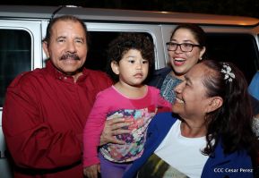 Daniel y Rosario junto al pueblo celebran 38 años del Repliegue a Masaya