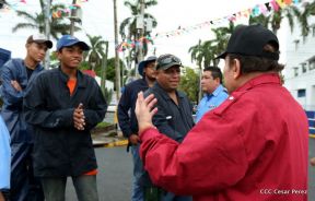 Daniel y Rosario junto al pueblo celebran 38 años del Repliegue a Masaya