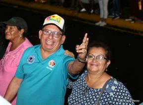 Daniel y Rosario junto al pueblo celebran 38 años del Repliegue a Masaya