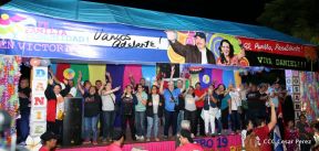 Daniel y Rosario junto al pueblo celebran 38 años del Repliegue a Masaya
