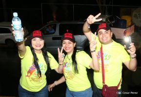 Daniel y Rosario junto al pueblo celebran 38 años del Repliegue a Masaya