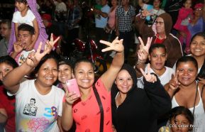 Daniel y Rosario junto al pueblo celebran 38 años del Repliegue a Masaya