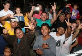 Daniel y Rosario junto al pueblo celebran 38 años del Repliegue a Masaya