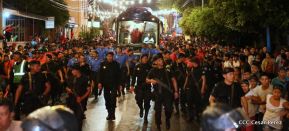 Daniel y Rosario junto al pueblo celebran 38 años del Repliegue a Masaya