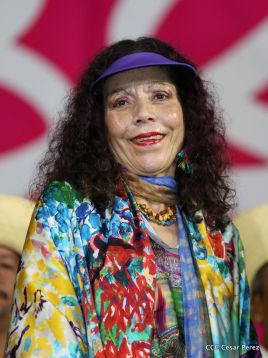 Daniel y Rosario junto al pueblo celebran 38 años del Repliegue a Masaya