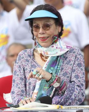 Rosario y Daniel celebran junto al pueblo 38 años de Revolución
