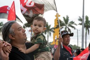 Rosario y Daniel celebran junto al pueblo 38 años de Revolución