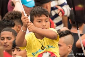 Rosario y Daniel celebran junto al pueblo 38 años de Revolución