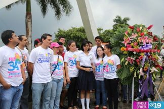 Juventud Sandinista rinde homenaje al mártir Rigoberto López Pérez