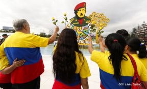 Nicaragua rinde homenaje al Comandante Eterno Hugo Chávez en el 63 aniversario de su natalicio