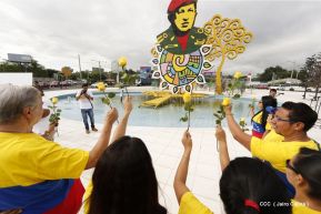 Nicaragua rinde homenaje al Comandante Eterno Hugo Chávez en el 63 aniversario de su natalicio