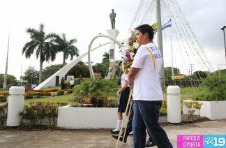 Juventud Sandinista rinde homenaje al mártir Rigoberto López Pérez
