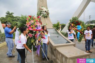 Juventud Sandinista rinde homenaje al mártir Rigoberto López Pérez