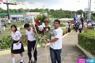 Juventud Sandinista rinde homenaje al mártir Rigoberto López Pérez